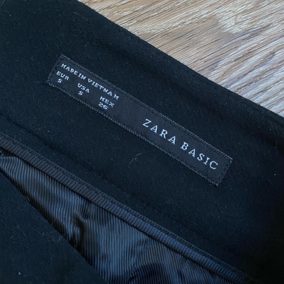 ZARA Plaid Wool and Lace Pencil Mini Skirt Small Mint Condition - Picture 5 of 8